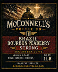Brazil Bourbon Peaberry Strong Ground Coffee (1 lb)